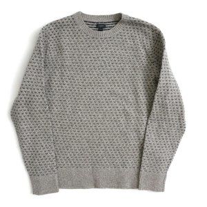 J Crew Mens Crew Neck Jacquard Sweater Size Large
